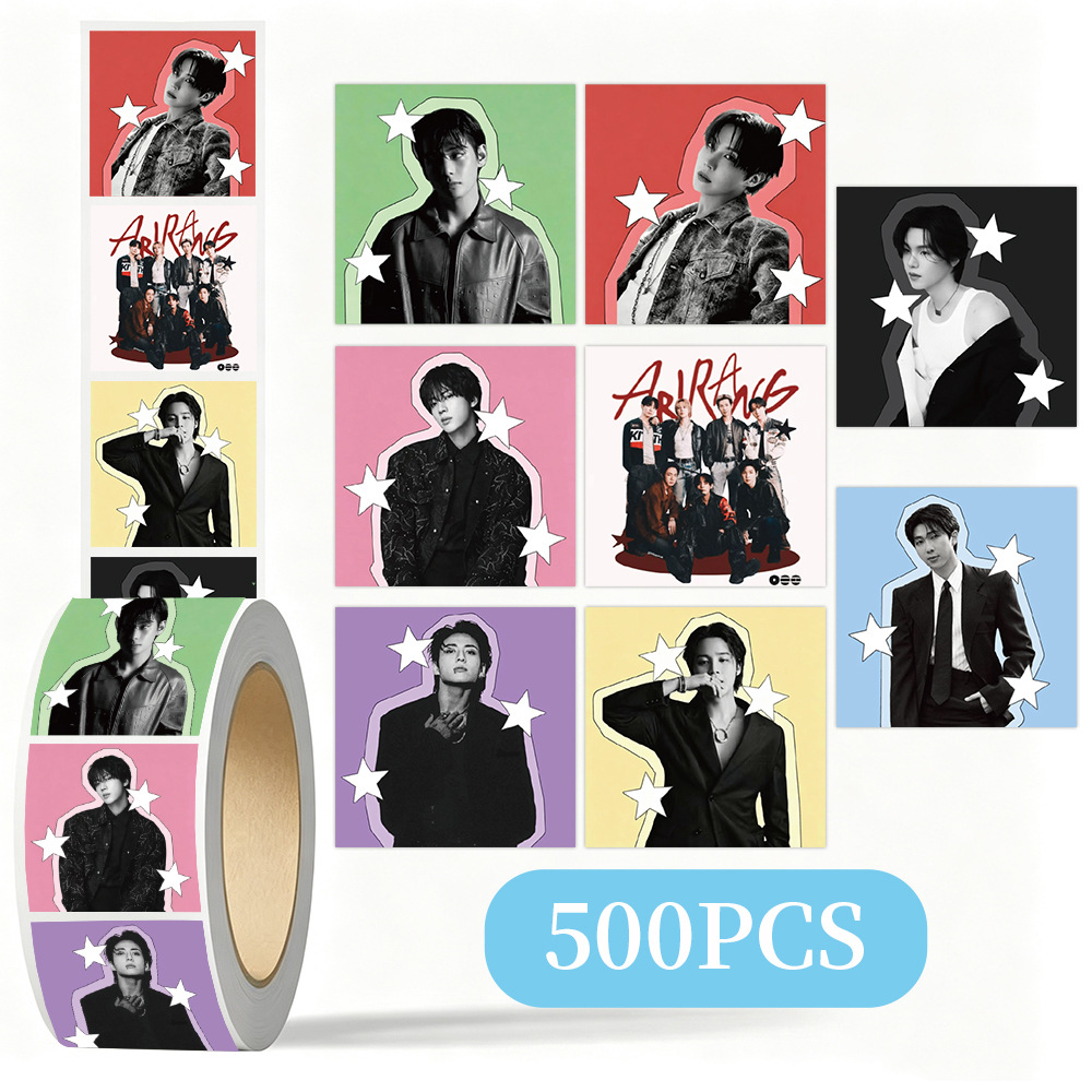 Laptop Accessories And Parts - K-pop BTS Star Decorative Sticker Roll