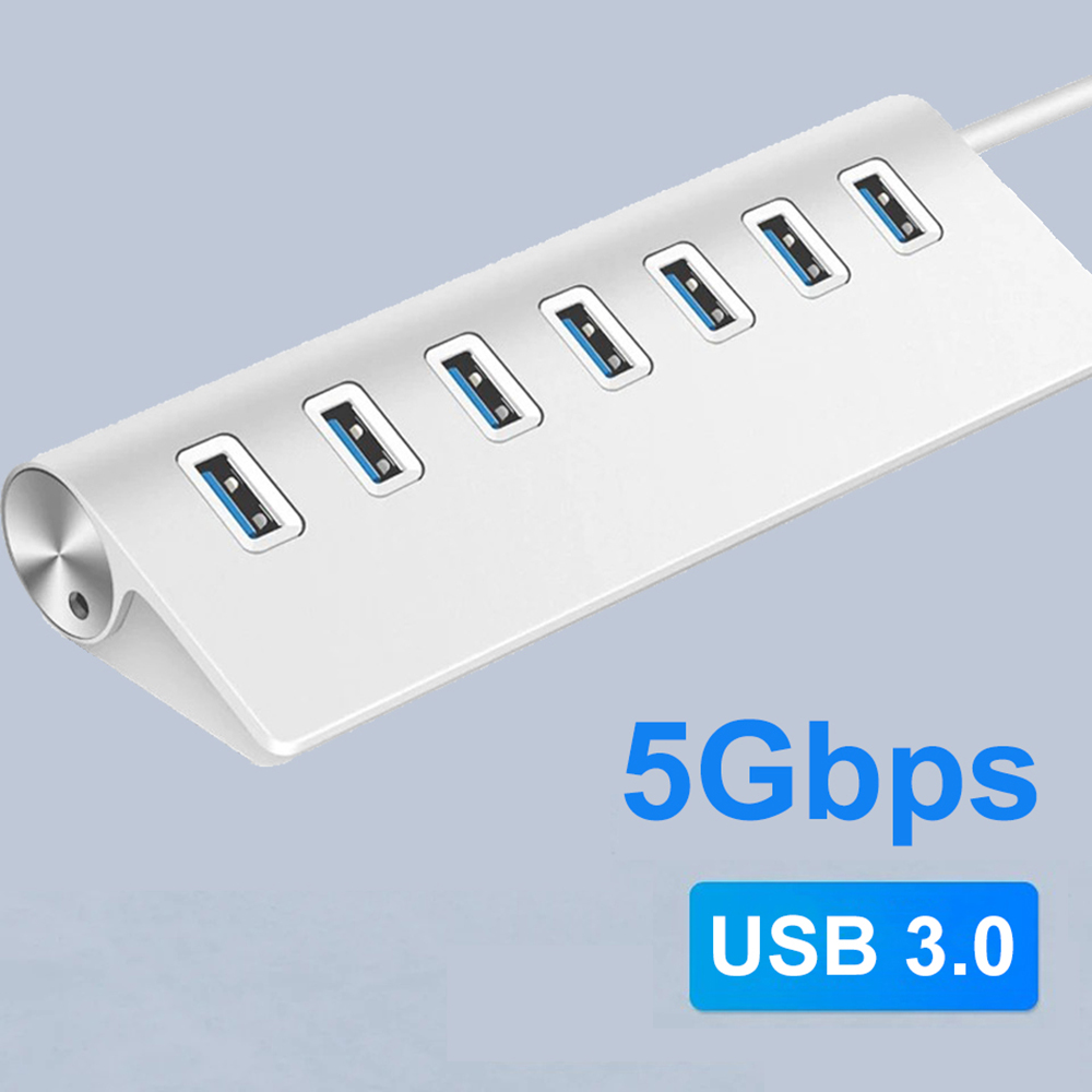 Mac Laptop Accessories - Aluminum Alloy USB 3.0 HUB 7