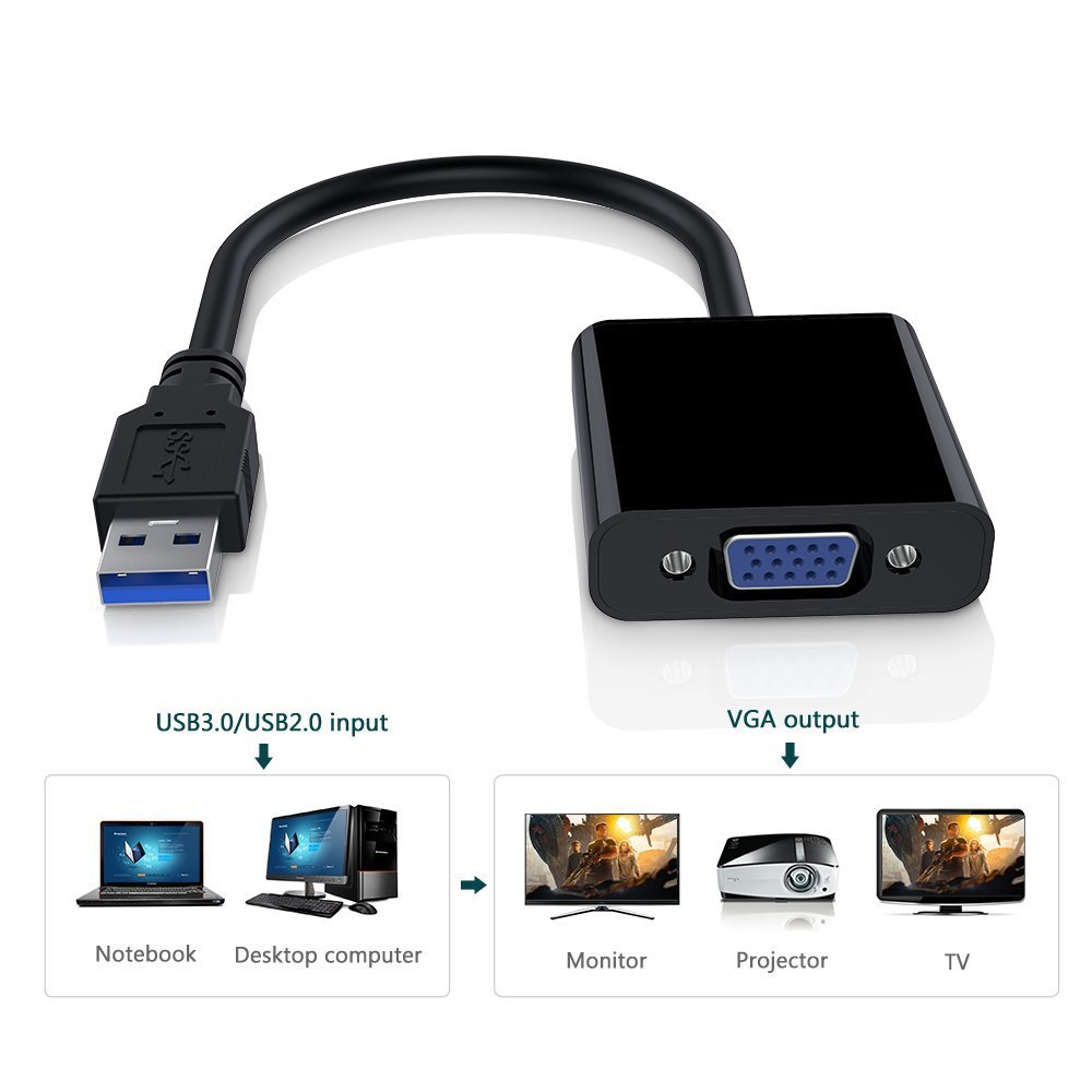 USB 3.0 To VGA Adapter Multi-D - Laptop Accessories Distributor recension och pris