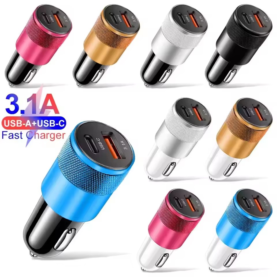 3.1A USB Car Charger Type C Fa - Usb C Power Adapter recension och pris