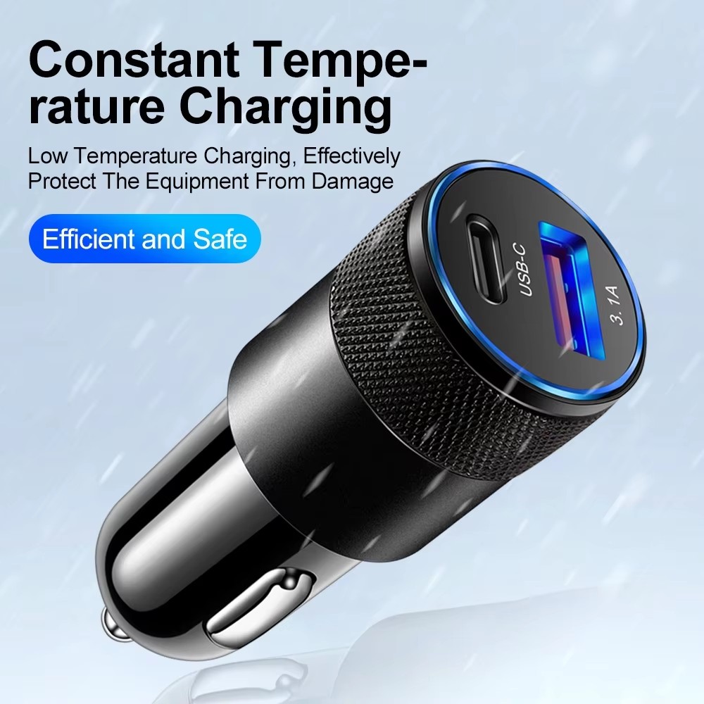 3.1A USB Car Charger Type C Fa - Usb C Power Adapter recension och pris