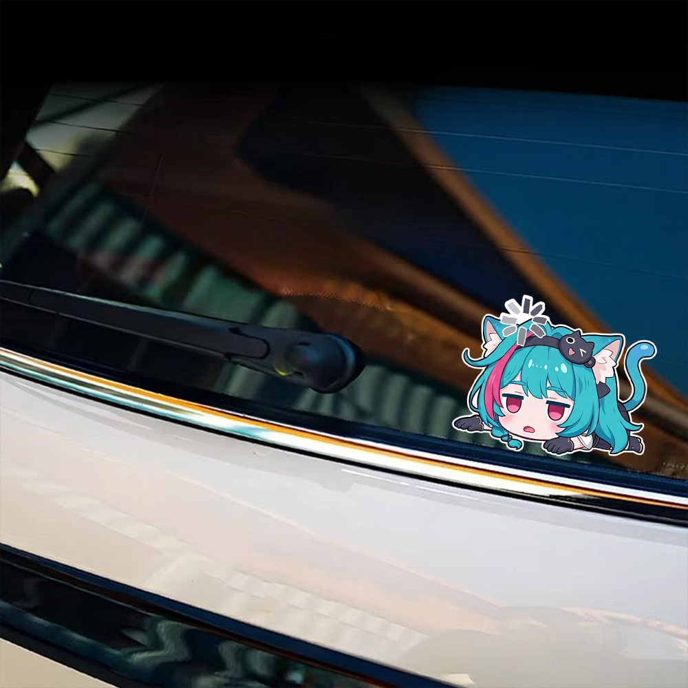 Anime Girl Car Stickers Nevern - Laptop Accessories Light recension och pris