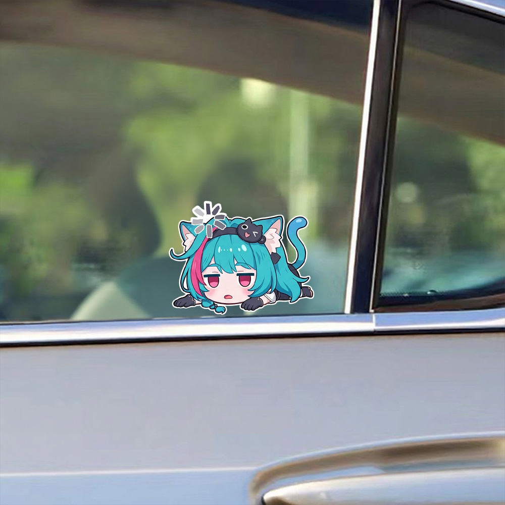 Anime Girl Car Stickers Nevern - Laptop Accessories Light recension och pris