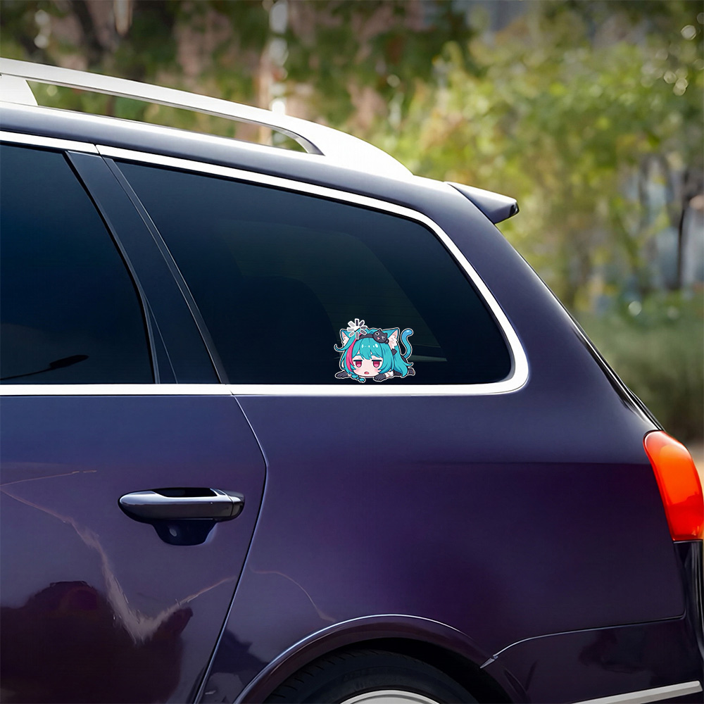 Anime Girl Car Stickers Nevern - Laptop Accessories Light recension och pris