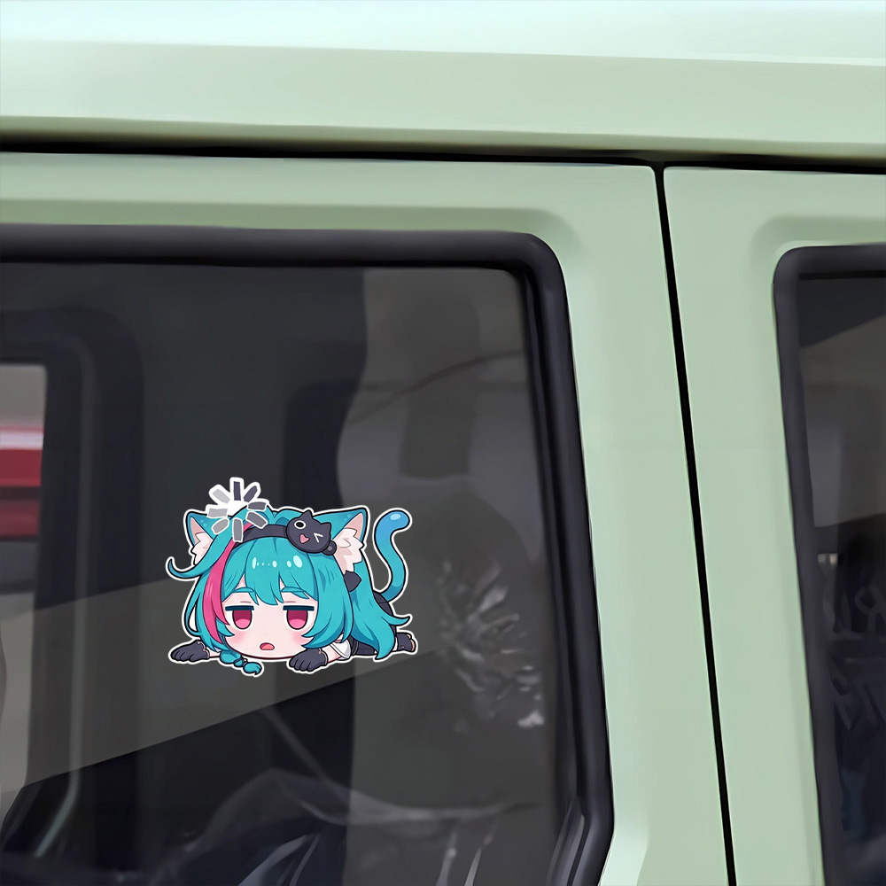 Anime Girl Car Stickers Nevern - Laptop Accessories Light recension och pris