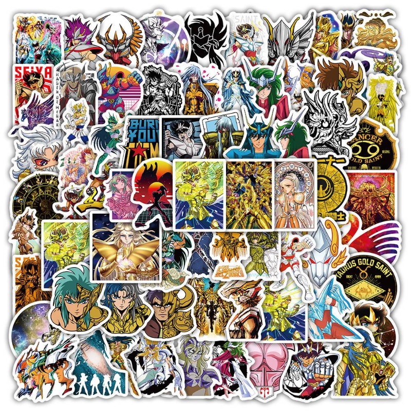 101Pcs Saint Seiya Anime Stick - Laptop Accessory recension och pris