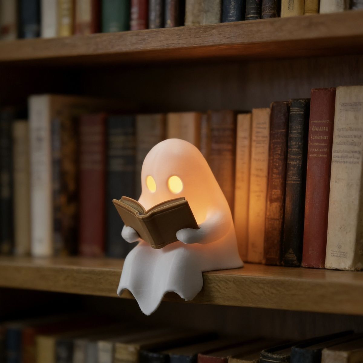 Cute Reading Ghost Led Night L - Laptop Accessories Light recension och pris