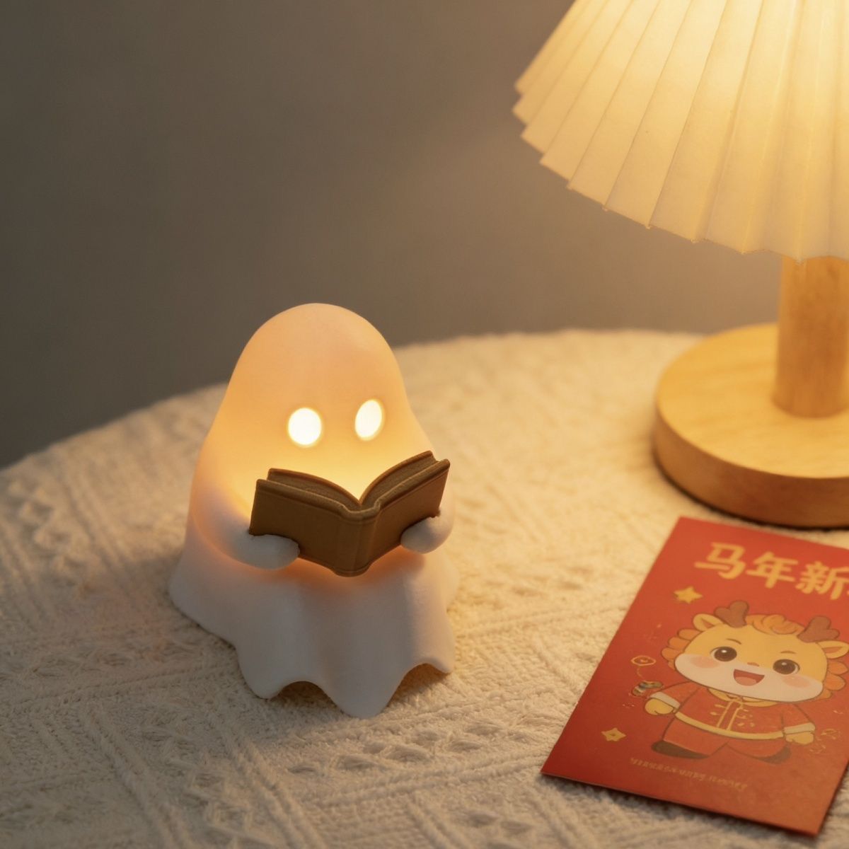 Cute Reading Ghost Led Night L - Laptop Accessories Light recension och pris