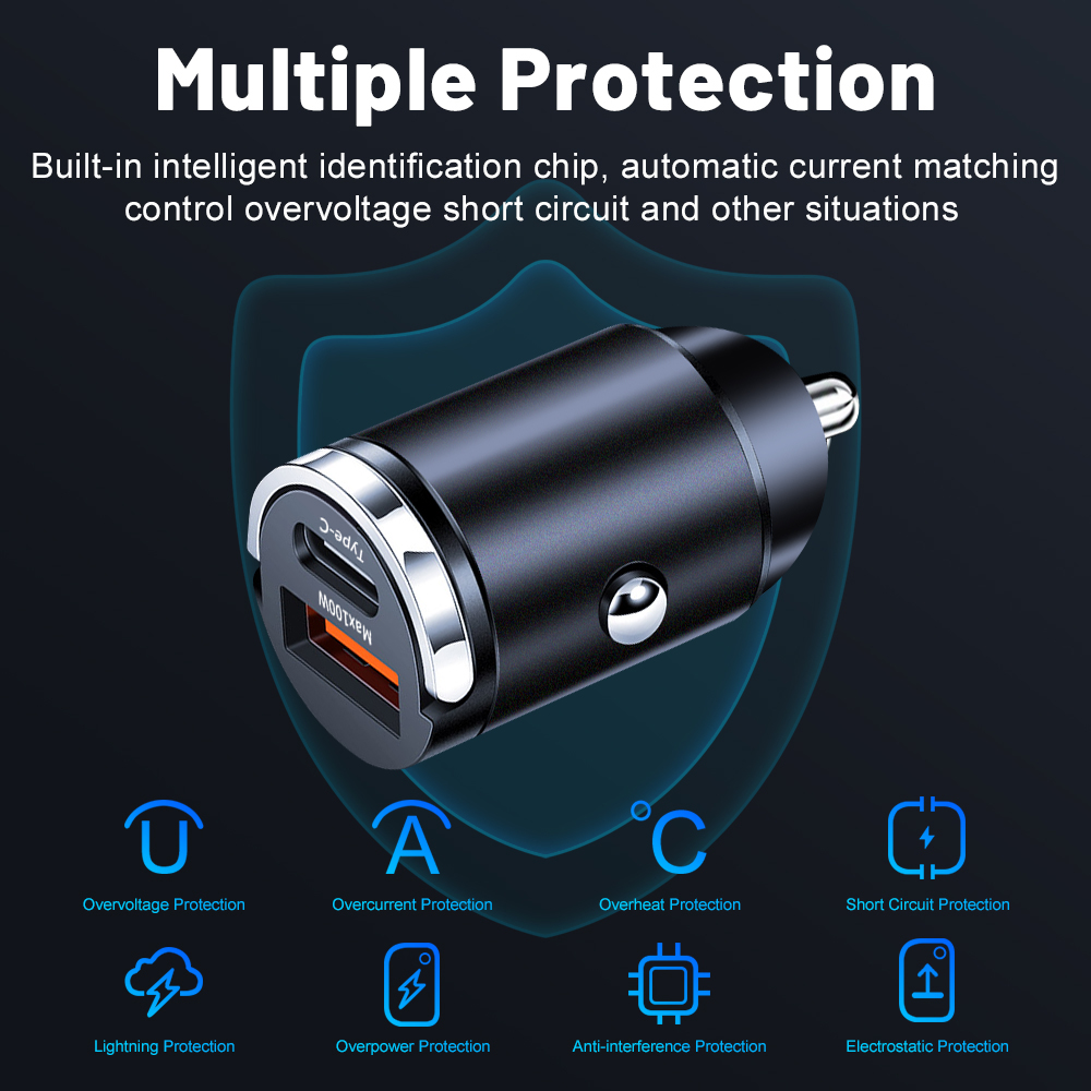 Mini 100W PD QC Pull Ring Fast - Usb C Power Adapter recension och pris
