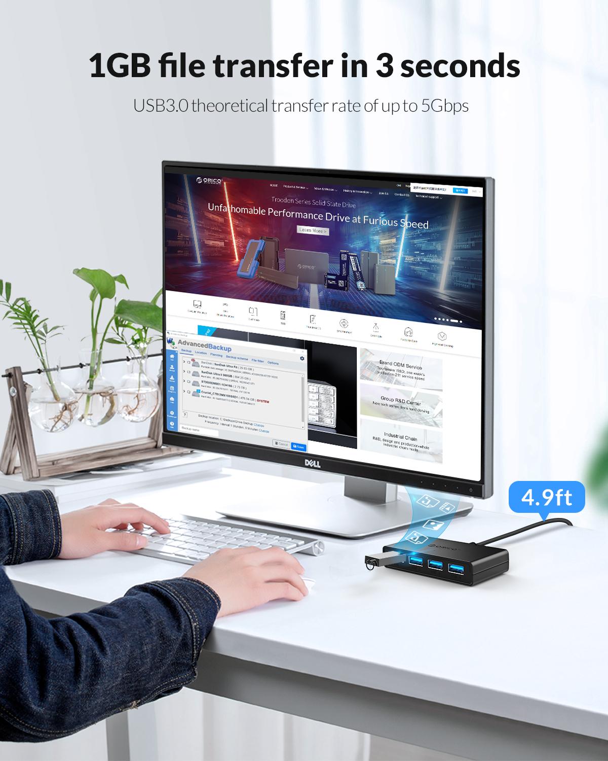 ORICO Hub USB 4 Ports Multi US - Mac Laptop Accessories recension och pris