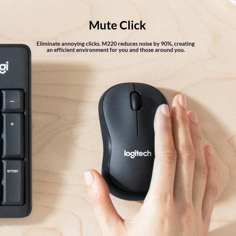 Logitech M220 Wireless Silent  - Laptop Accessories Officeworks recension och pris