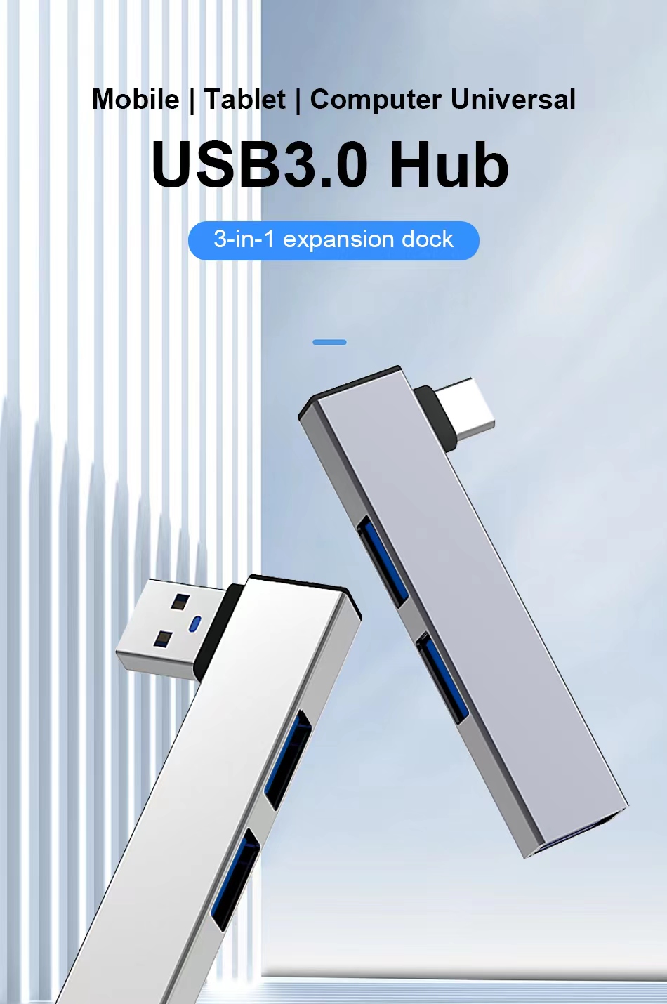 USB C HUB 3.0 Type C 3.1 3 Por - Mac Laptop Accessories recension och pris