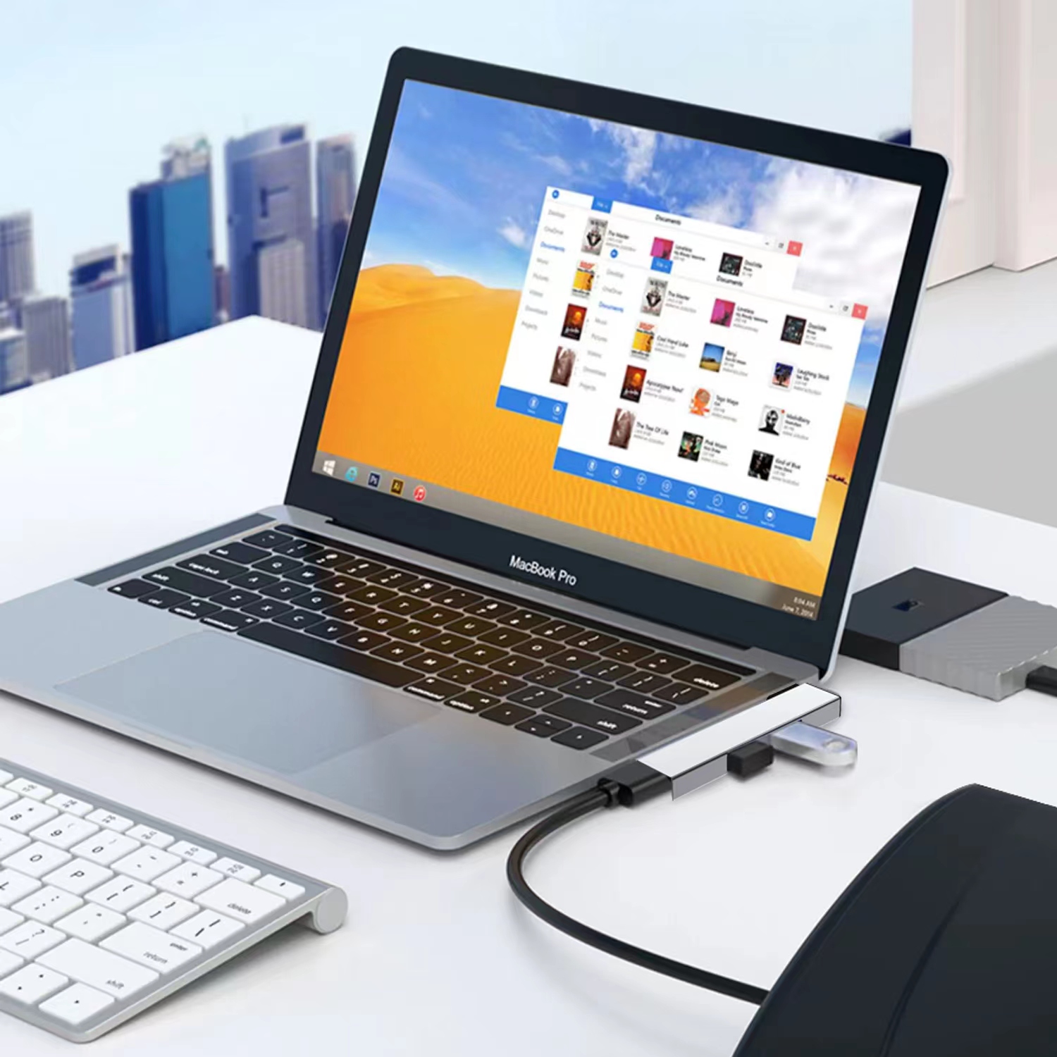 USB C HUB 3.0 Type C 3.1 3 Por - Mac Laptop Accessories recension och pris