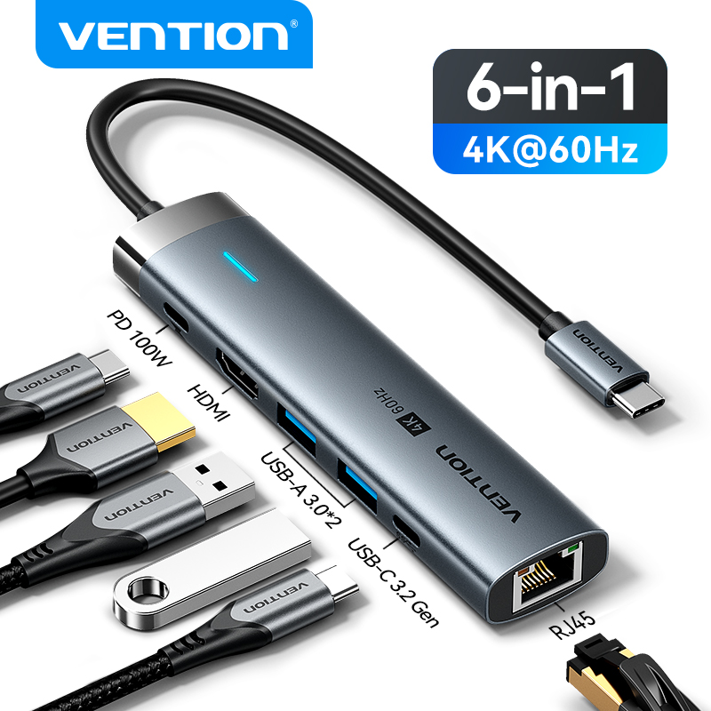 Vention USB C HUB Type C to HD - Mac Laptop Accessories recension och pris