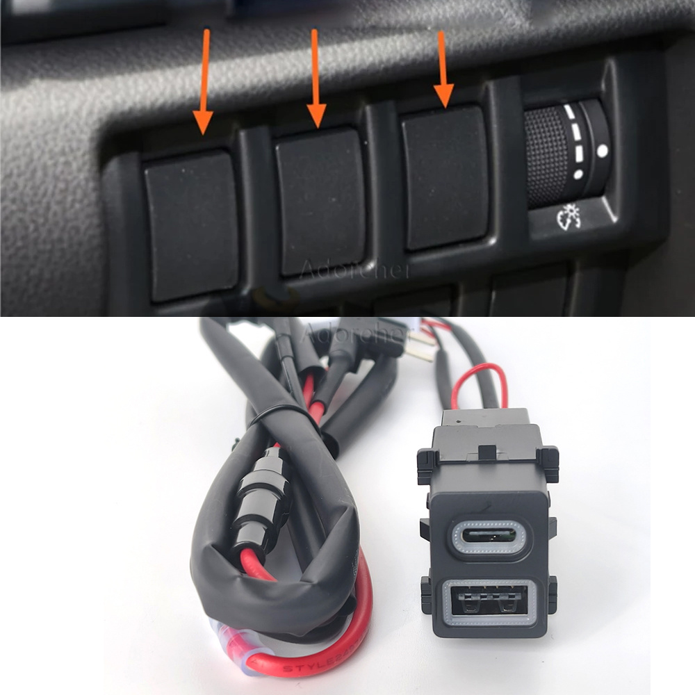 Modified Car USB QC3.0 Type-C  - Usb C Power Adapter recension och pris