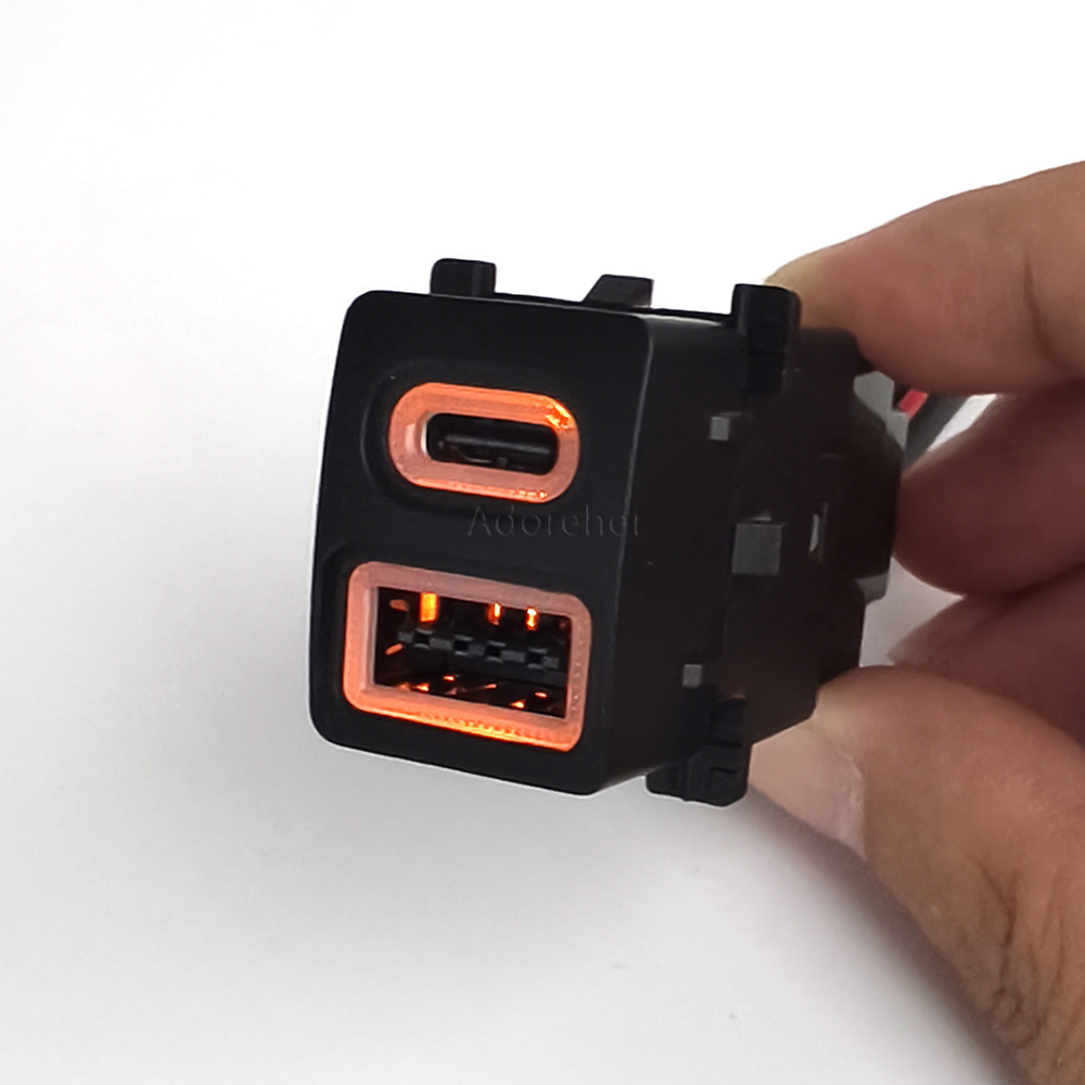 Modified Car USB QC3.0 Type-C  - Usb C Power Adapter recension och pris