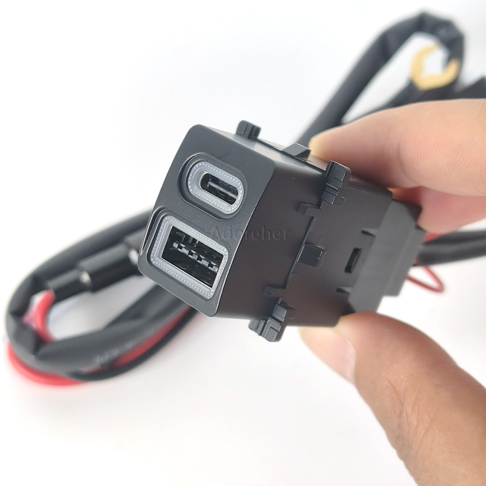 Modified Car USB QC3.0 Type-C  - Usb C Power Adapter recension och pris